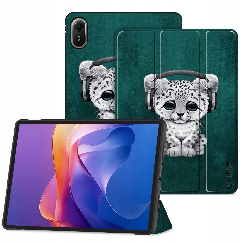 „Tech-Protect SmartCase“ dėklas Xiaomi Redmi PAD 2 11.0 SAD CAT
