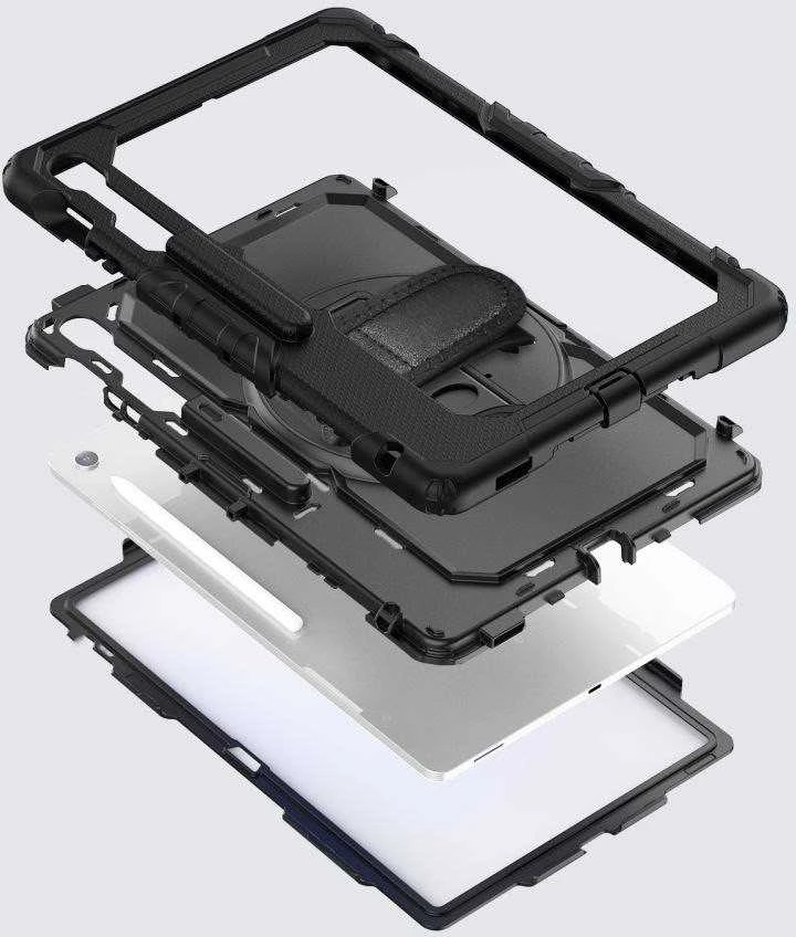 Tech-Protect Solid dėklas skirtas Samsung Galaxy Tab S10 FE+ – juodos spalvos