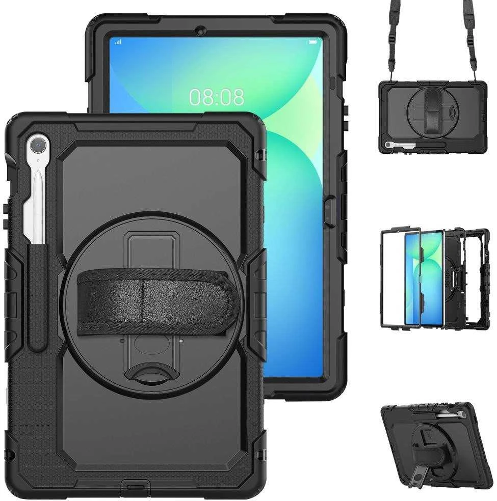 Tech-Protect Solid dėklas skirtas Samsung Galaxy Tab S10 FE+ – juodos spalvos