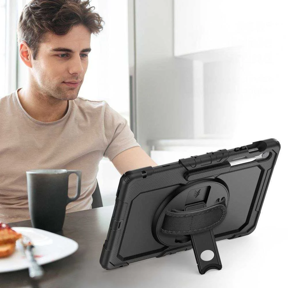 Tech-Protect Solid dėklas skirtas Samsung Galaxy Tab S10 FE+ – juodos spalvos