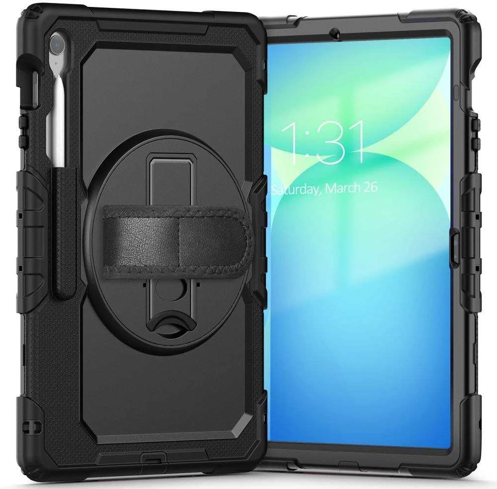 Tech-Protect Solid dėklas skirtas Samsung Galaxy Tab S10 FE+ – juodos spalvos