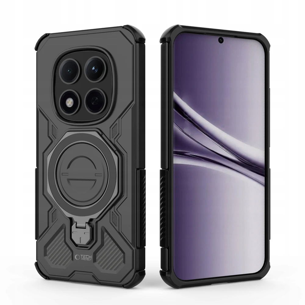 Dėklas „Tech-Protect TacticSytand MagSafe Xiaomi Poco M8 Pro / Redmi Note 15 Pro+ Plus 5G“ matinis juodas