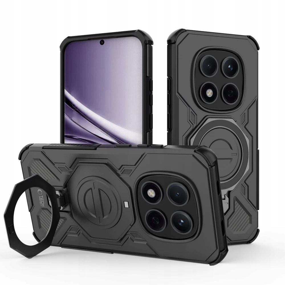 Dėklas „Tech-Protect TacticSytand MagSafe Xiaomi Poco M8 Pro / Redmi Note 15 Pro+ Plus 5G“ matinis juodas