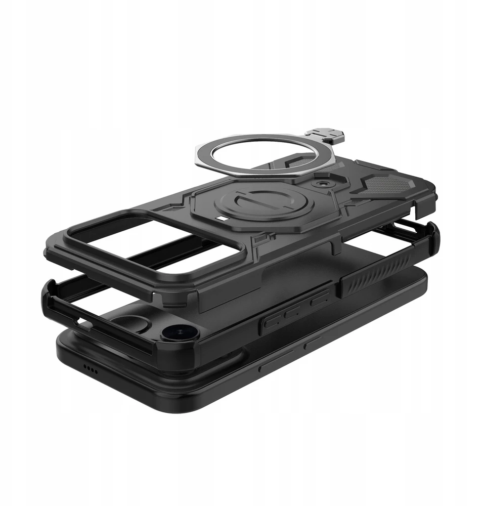 Dėklas Tech-Protect TacticStand MagSafe Xiaomi POCO F8 Ultra Matte juodos spalvos
