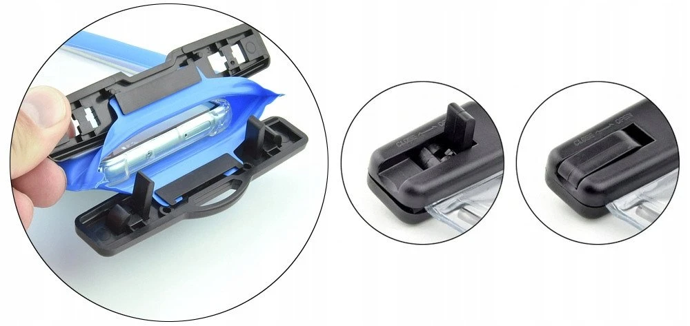 Oem Vandeniui atsparus dėklas telefonui with plastikas closing AIRBAG juodos spalvos