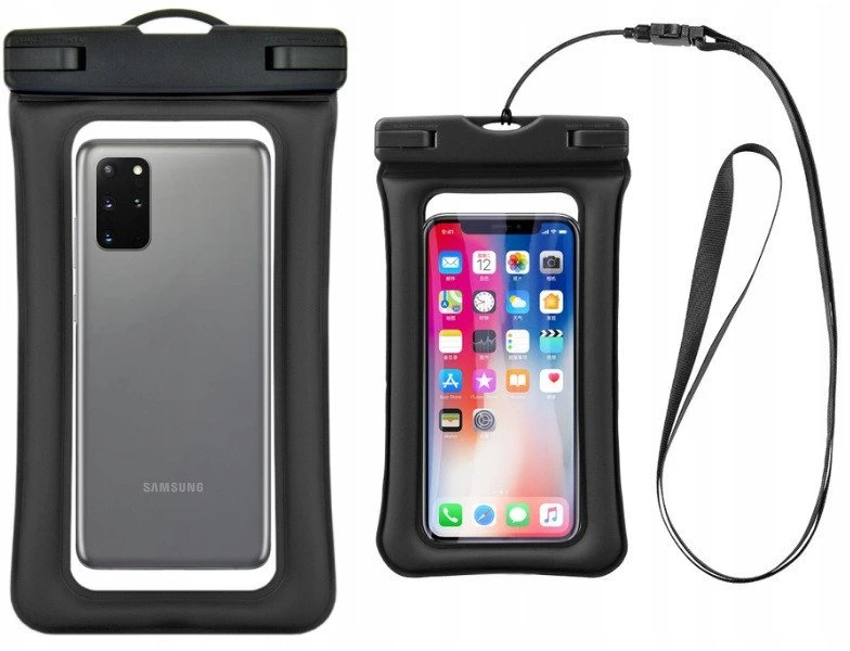 Oem Vandeniui atsparus dėklas telefonui with plastikas closing AIRBAG juodos spalvos