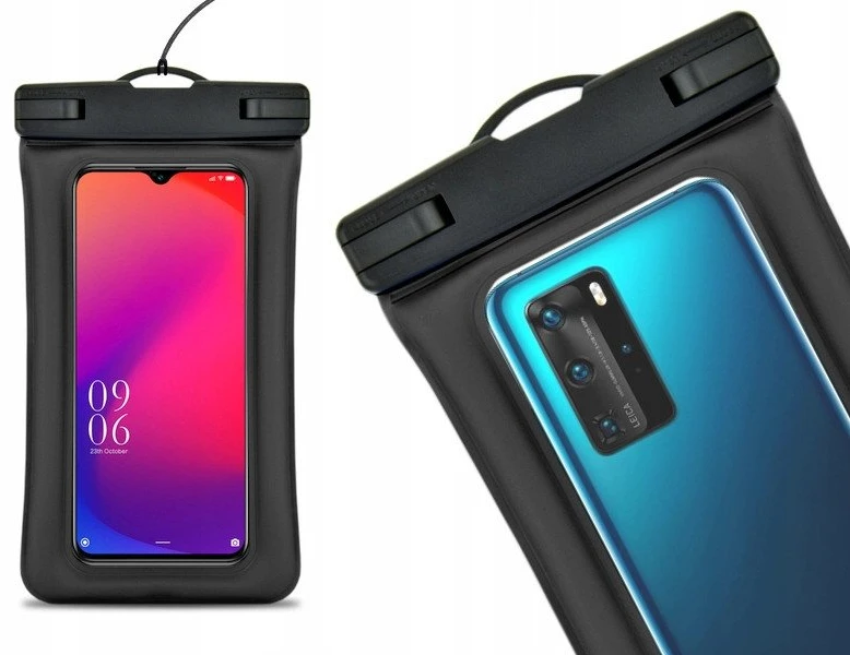 Oem Vandeniui atsparus dėklas telefonui with plastikas closing AIRBAG juodos spalvos
