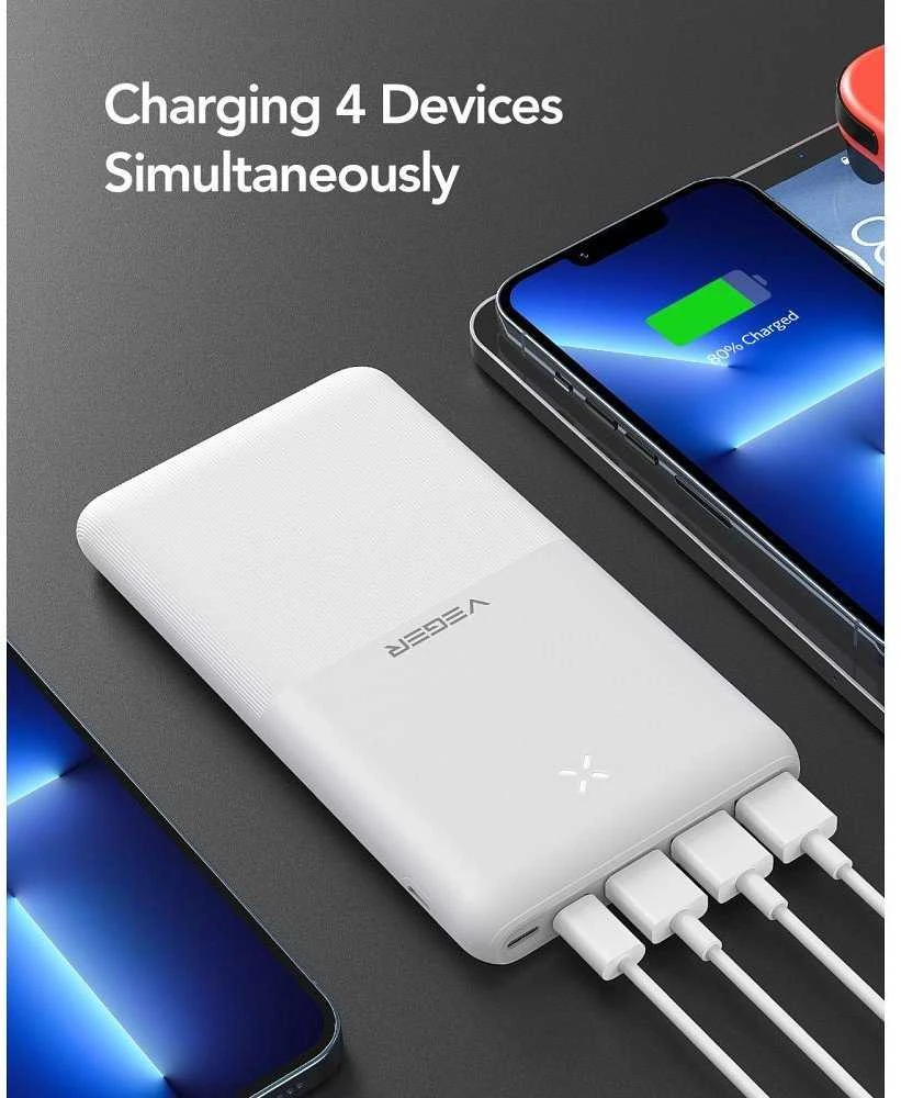 Powerbank Veger (W2060) PD QC3.0 3A 20W 20000 mAh juodas