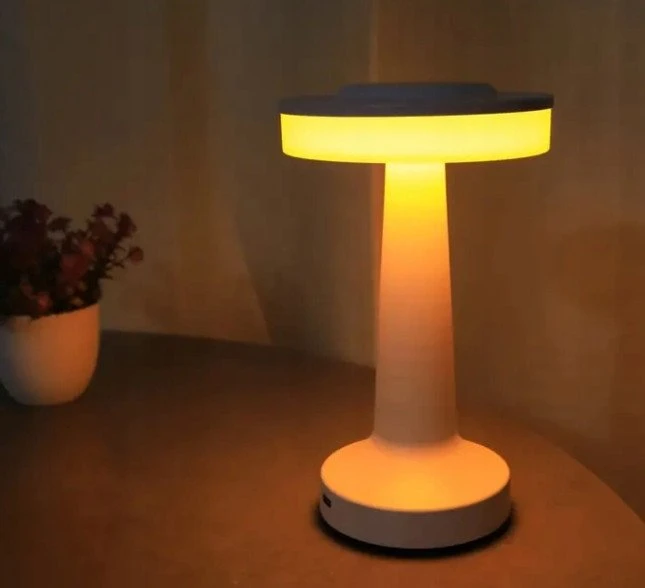4Kom LED Stalinis Šviestuvas 21 cm | 3 Šviesos Lygiai | Belaidis Įkrovimas