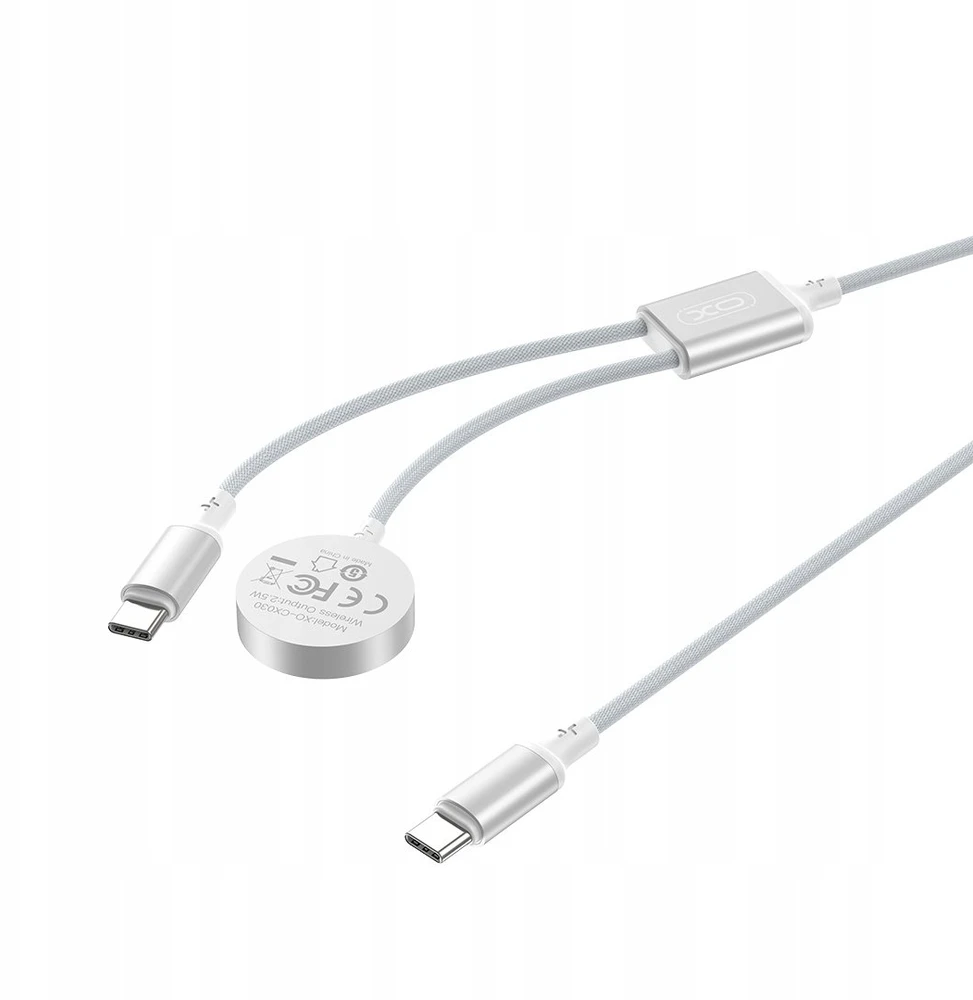 XO belaidis indukcinis įkroviklis CX030 juodas Apple Watch su laidu USB-C -USB-C