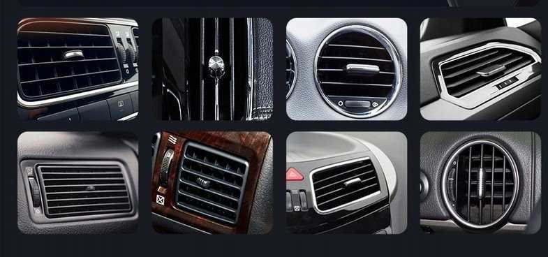 4kom.pl yesido Magnet. Automobilinis laikiklis C190 do Kratki, MagSafe Wireless 15W, JUODA