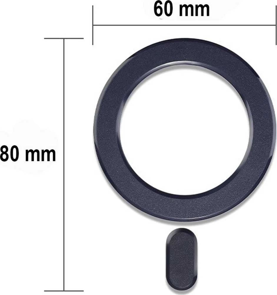 Tech-Protect MagMat MagSafe magnetic ring universal – dėklas telefonui juodos spalvos