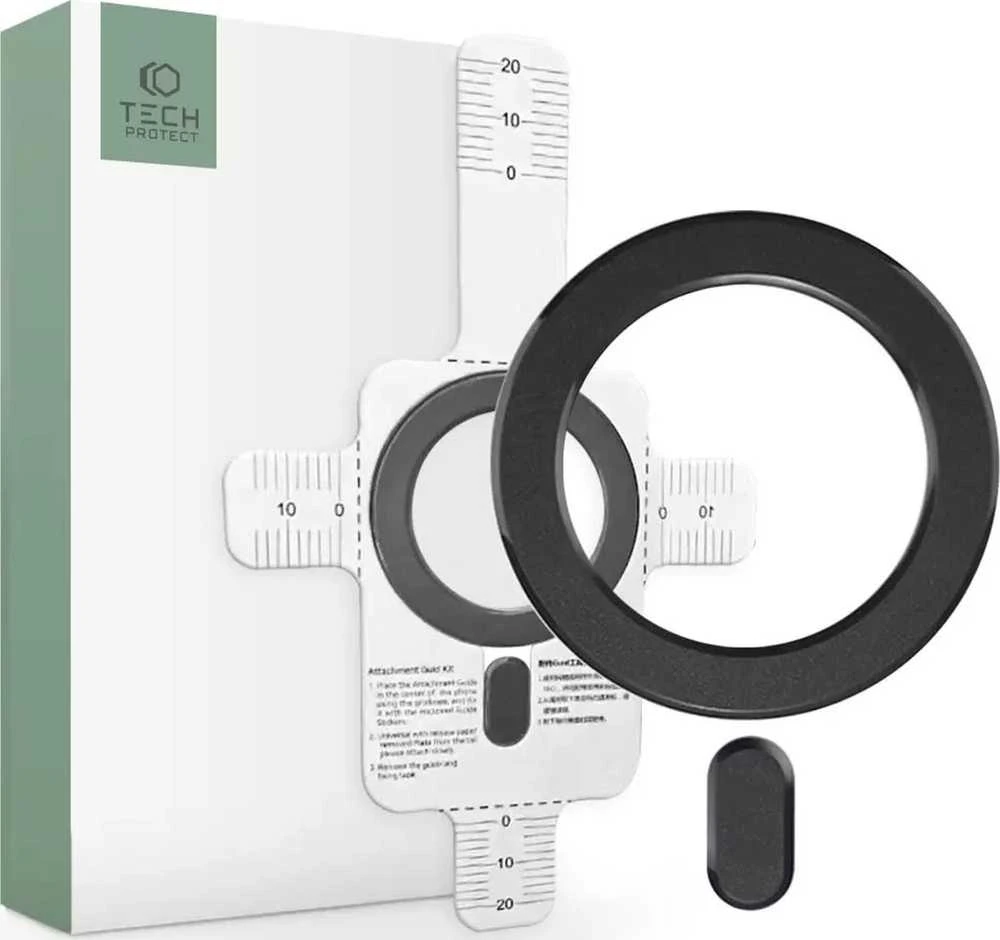 Tech-Protect MagMat MagSafe magnetic ring universal – dėklas telefonui juodos spalvos