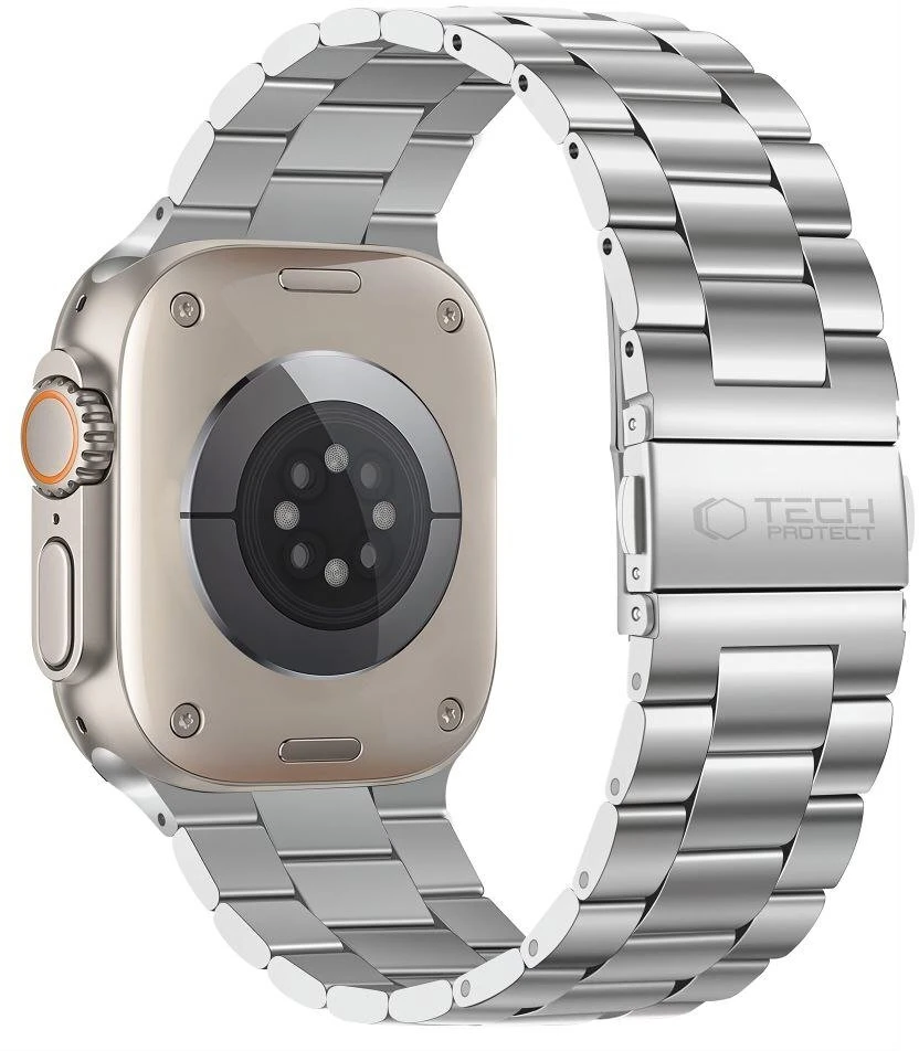 TECH-PROTECT nerūdijančio plieno Apple Watch 8 / 9 / 10 / 11 / 12 / SE / ULTRA (44 / 45 / 46 / 49 MM) sidabrinis