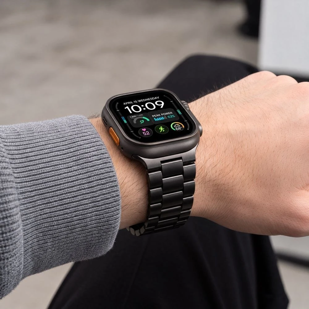 TECH-PROTECT NERŪDIJANČIO PLIENO APPLE WATCH 8 / 9 / 10 / 11 / 12 / SE / ULTRA (44 / 45 / 46 / 49 MM) JUODA