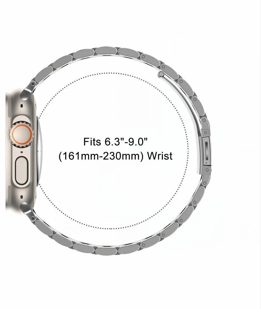 TECH-PROTECT nerūdijančio plieno Apple Watch 8 / 9 / 10 / 11 / 12 / SE / ULTRA (44 / 45 / 46 / 49 MM) sidabrinis