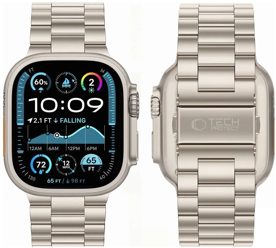 TECH-PROTECT NERŪDIJANČIO PLIENO APPLE WATCH 8 / 9 / 10 / 11 / 12 / SE / ULTRA (44 / 45 / 46 / 49 MM) ŽVAIGŽDŽIŲ SPALVOS
