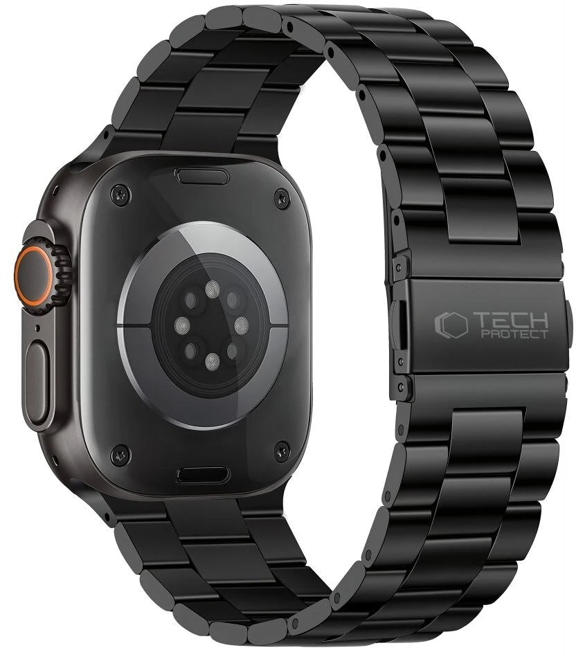 TECH-PROTECT NERŪDIJANČIO PLIENO APPLE WATCH 8 / 9 / 10 / 11 / 12 / SE / ULTRA (44 / 45 / 46 / 49 MM) JUODA