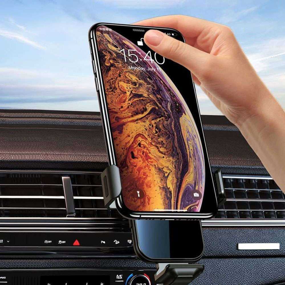 Automobilinis laikiklis-įkroviklis Choetech 15W Electric Car Wireless Charger With Magnetic Head T201-F juodas