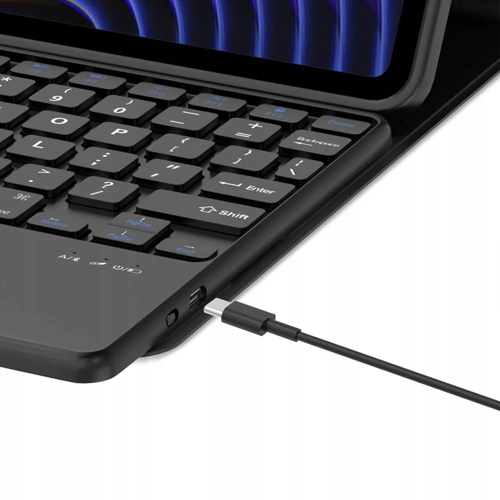 4kom.pl Dėklas i Klaviatūra touchpad do Xiaomi Pad 7 / Pad 7 PRO 11.2 uchwyt na rysik, juoda
