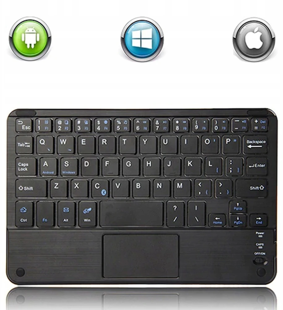 4kom.pl Dėklas i Klaviatūra touchpad do Xiaomi Pad 7 / Pad 7 PRO 11.2 uchwyt na rysik, juoda