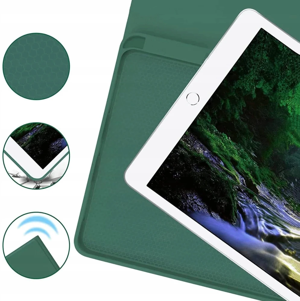 4kom.pl Dėklas i Klaviatūra touchpad do Xiaomi Pad 7 / Pad 7 PRO 11.2 uchwyt na rysik, žalia