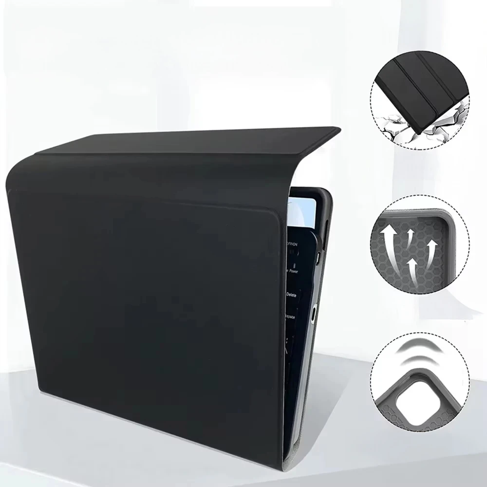 4kom.pl Dėklas i Klaviatūra touchpad do Xiaomi Pad 7 / Pad 7 PRO 11.2 uchwyt na rysik, juoda