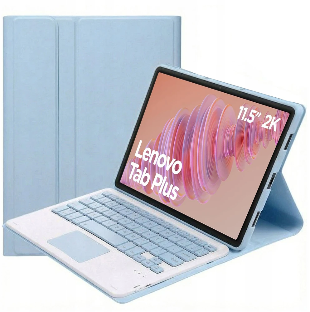 Strado-Tech dėklas su klaviatūra skirtas Lenovo Tab Plus 11.5 - apsauginis su stovu, prieiga prie prievadų ir mygtukų
