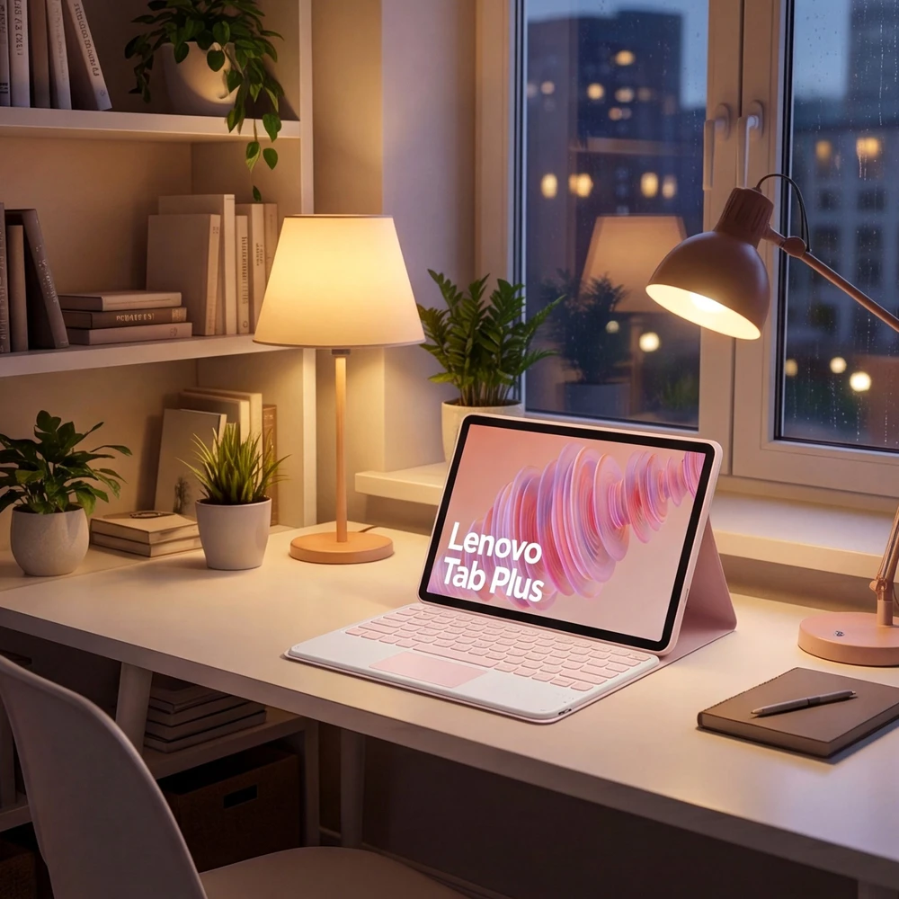 Strado-Tech Dėklas su klaviatūra skirtas Lenovo Tab Plus 11.5 – apsauginis su stovu, prieiga prie prievadų ir mygtukų