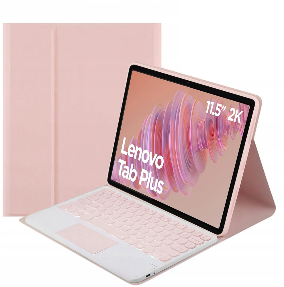 Strado-Tech Dėklas su klaviatūra skirtas Lenovo Tab Plus 11.5 – apsauginis su stovu, prieiga prie prievadų ir mygtukų