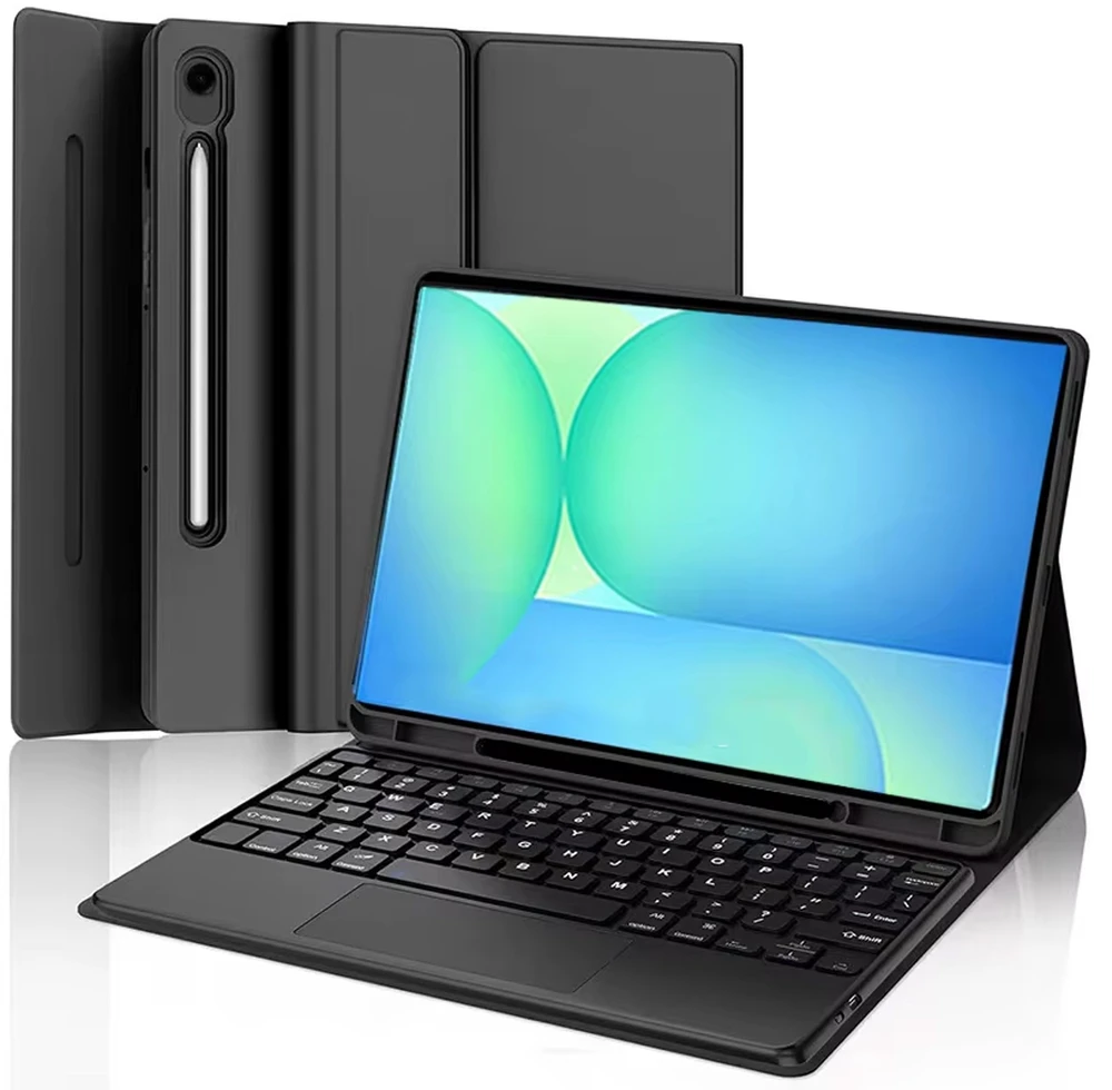 4kom.pl Dėklas su klaviatūra magnetyczną do Samsung Galaxy Tab S10 FE Plus 13.1 - Bluetooth Touchpad (CFS10P)