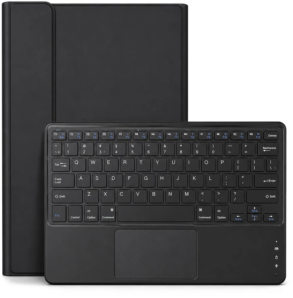 4kom.pl Dėklas su klaviatūra touchpad do Galaxy Tab S10 Lite 10.9'' SM-X406 SM-X400 2025 ochronne juoda