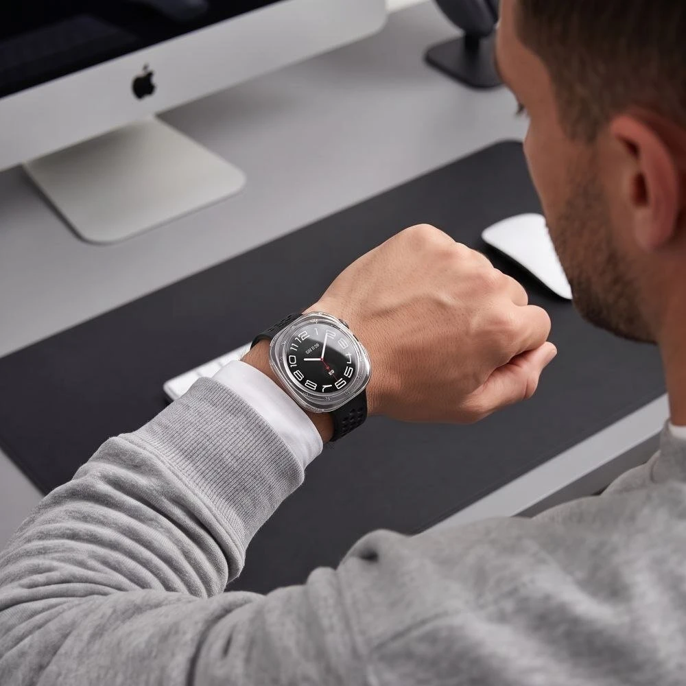 Tech-Protect DEFENSE 2-PACK SAMSUNG Samsung Galaxy WATCH ULTRA 2 2026 (47 MM) matinė juoda ir skaidri