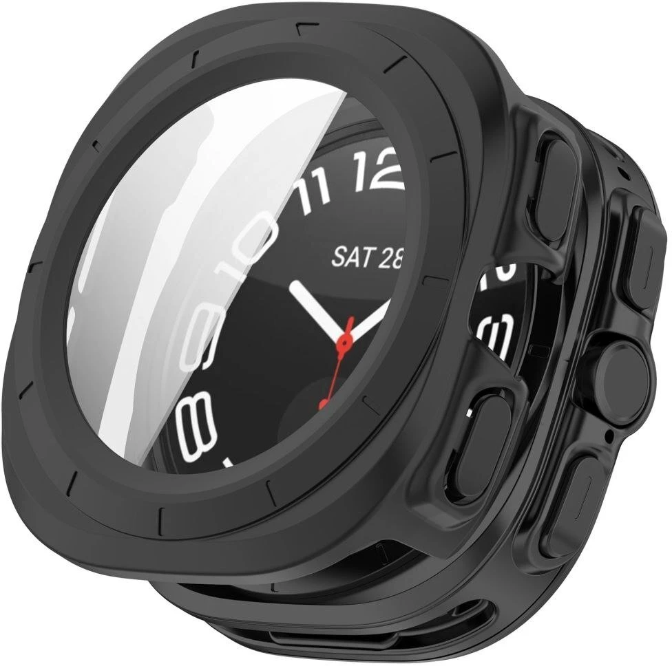 Tech-Protect DEFENSE 2-PACK SAMSUNG Samsung Galaxy WATCH ULTRA 2 2026 (47 MM) matinė juoda ir skaidri