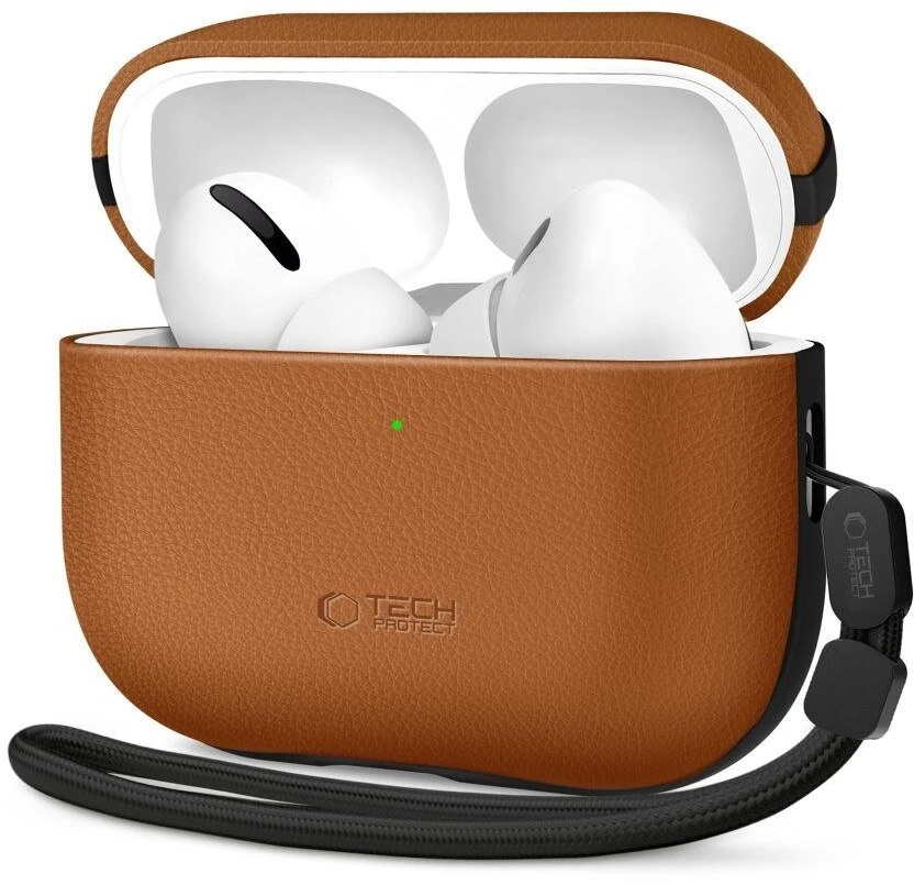 „Tech-Protect NaturalFit“ dėklas, skirtas „AirPods Pro 3“ – rudas