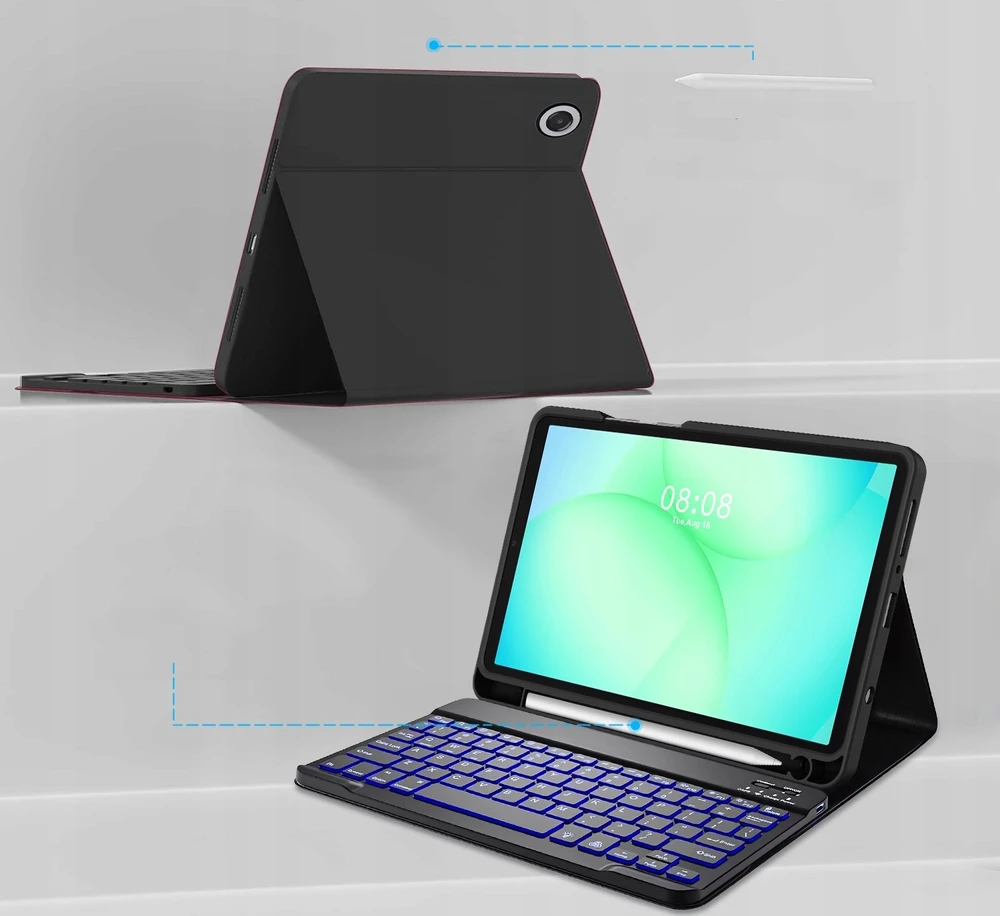 „Tech-Protect SC PEN + KB“ skirtas „Galaxy TAB A9+ / A11+ PLUS 11.0 X210 / X215 / X216 / X230 / X235 / X236“ (juodas)