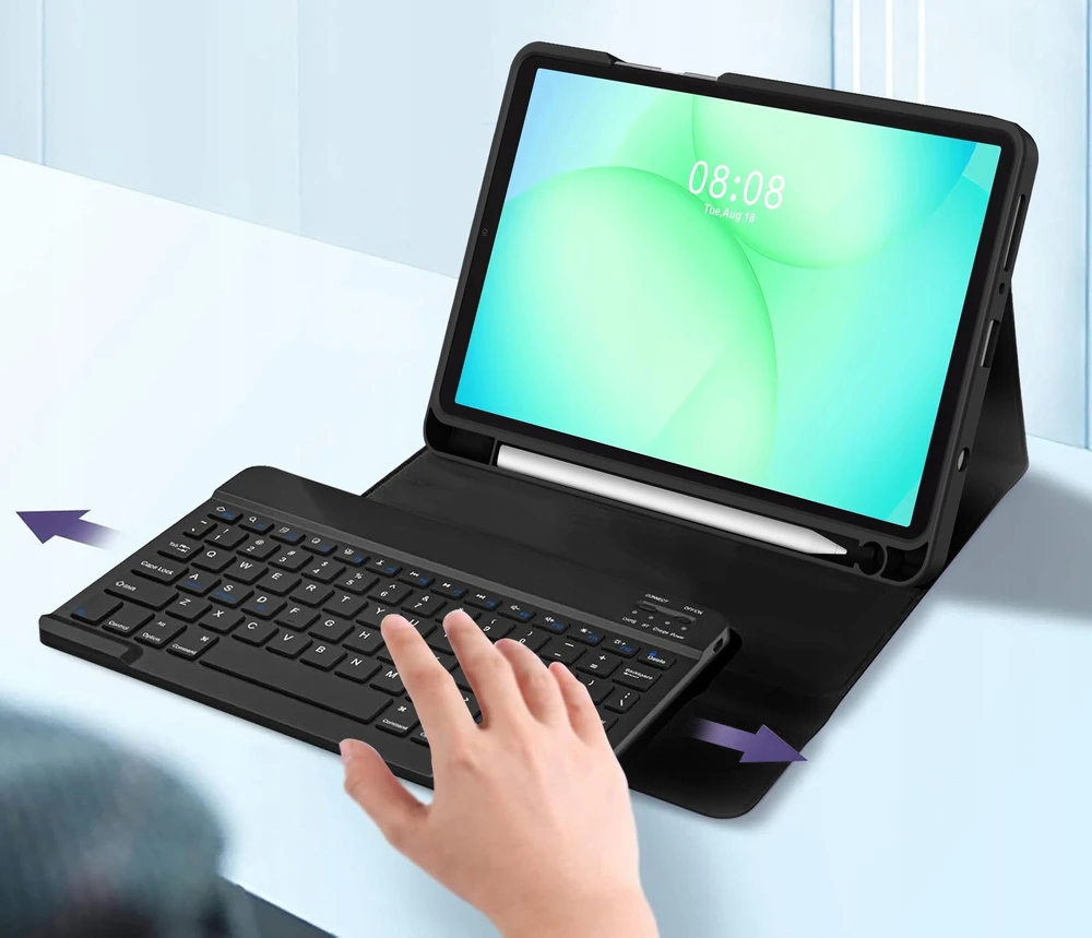 „Tech-Protect SC PEN + KB“ skirtas „Galaxy TAB A9+ / A11+ PLUS 11.0 X210 / X215 / X216 / X230 / X235 / X236“ (juodas)