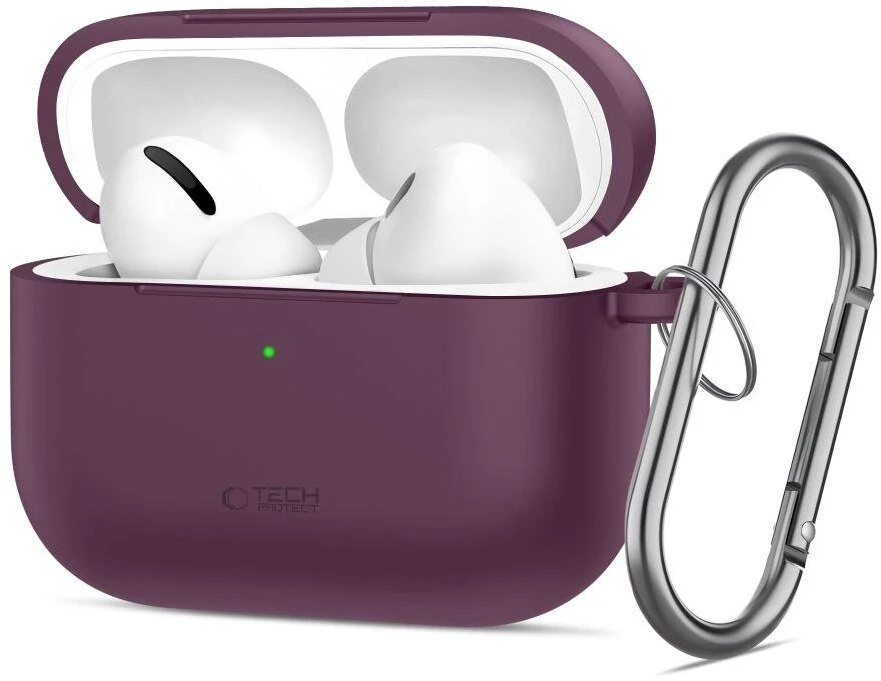 Dėklas TECH-PROTECT Silikono kabliukas Apple AirPods Pro 3 bordinė spalva