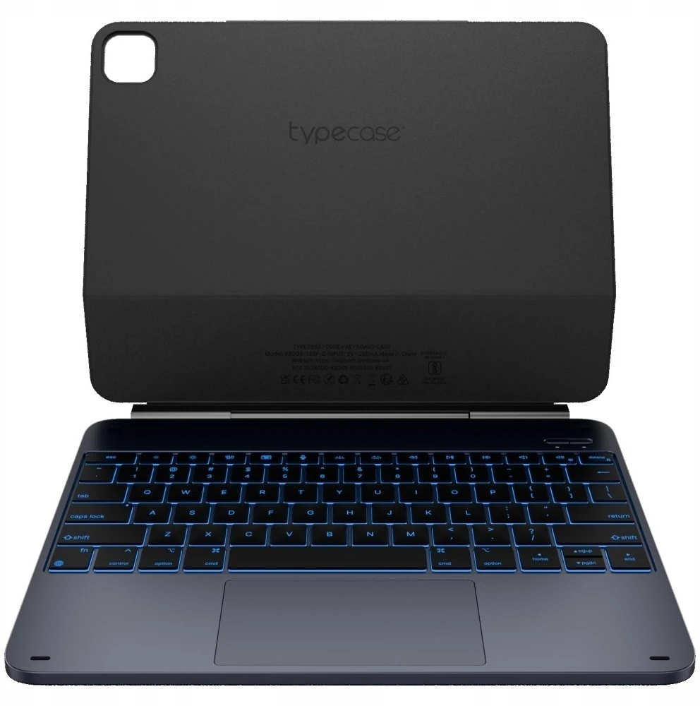 Typecase Dėklas TypeDėklas Edge su klaviatūra, skirtas iPad Pro 13″ 2024/2025, juodos spalvos