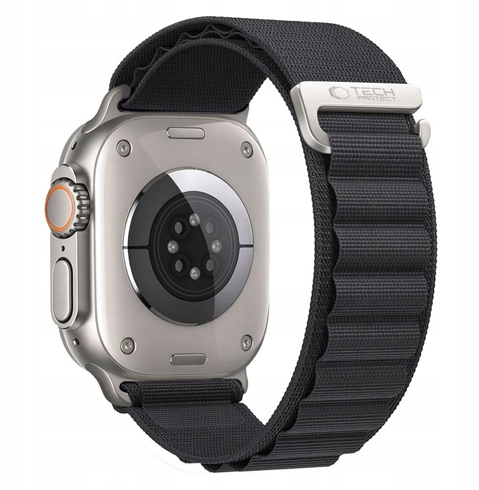 TECH-PROTECT NYLON PRO APPLE WATCH 8 / 9 / 10 / 11 / 12 / SE / ULTRA (44 / 45 / 46 / 49 MM) JUODA