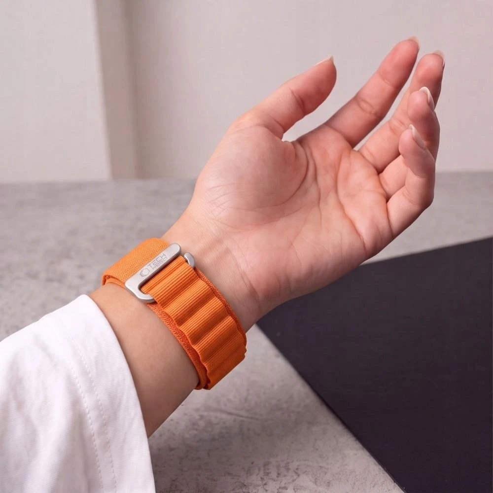 Tech-Protect NYLON PRO Watch 8 / 9 / 10 / 11 / 12 / SE / ULTRA (44 / 45 / 46 / 49 MM) ORANŽINIS