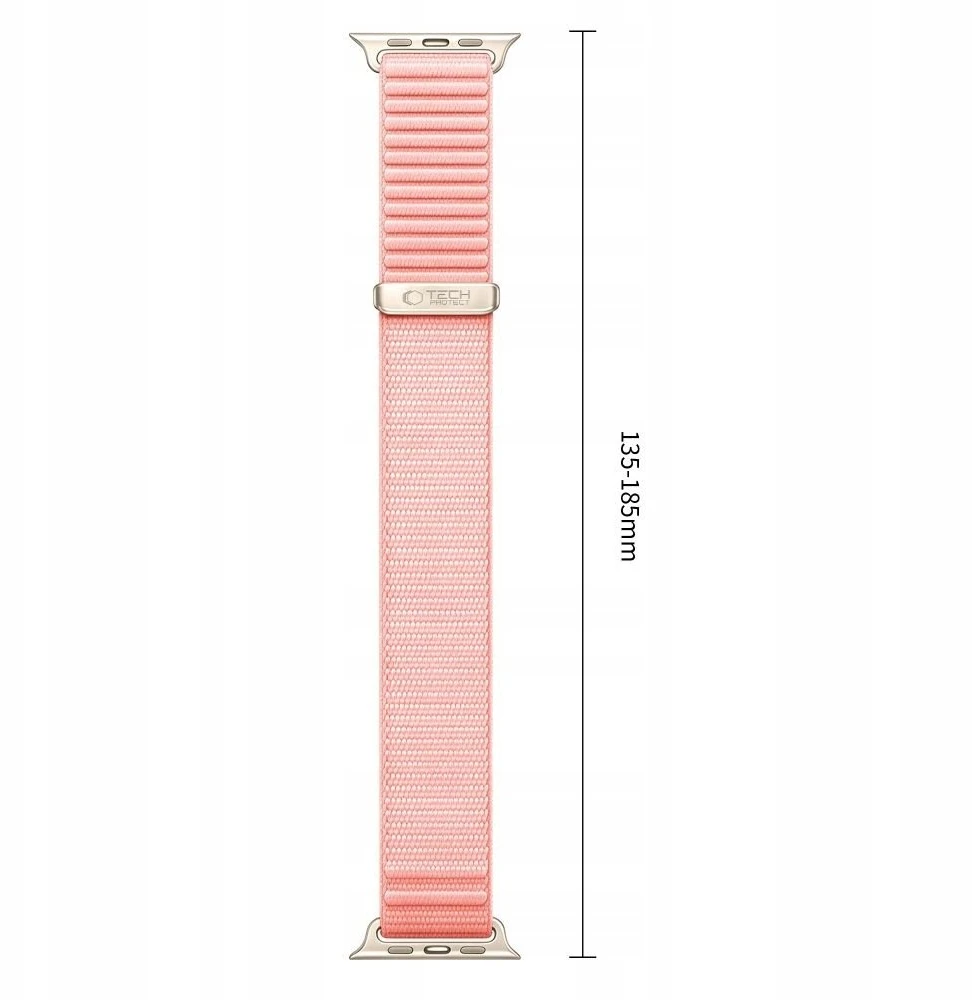 Laikrodžio dirželis - Tech-Protect NylonLoop 40/41/42 mm švelniai rožinis
