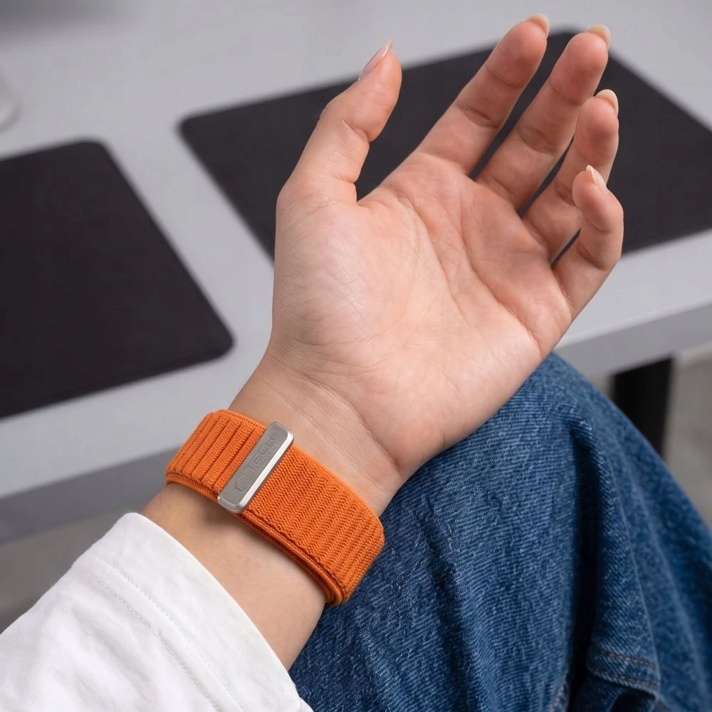 TECH-PROTECT NYLONLOOP APPLE WATCH 8 / 9 / 10 / 11 / 12 / SE / ULTRA (44 / 45 / 46 / 49 MM) ORANŽINIS
