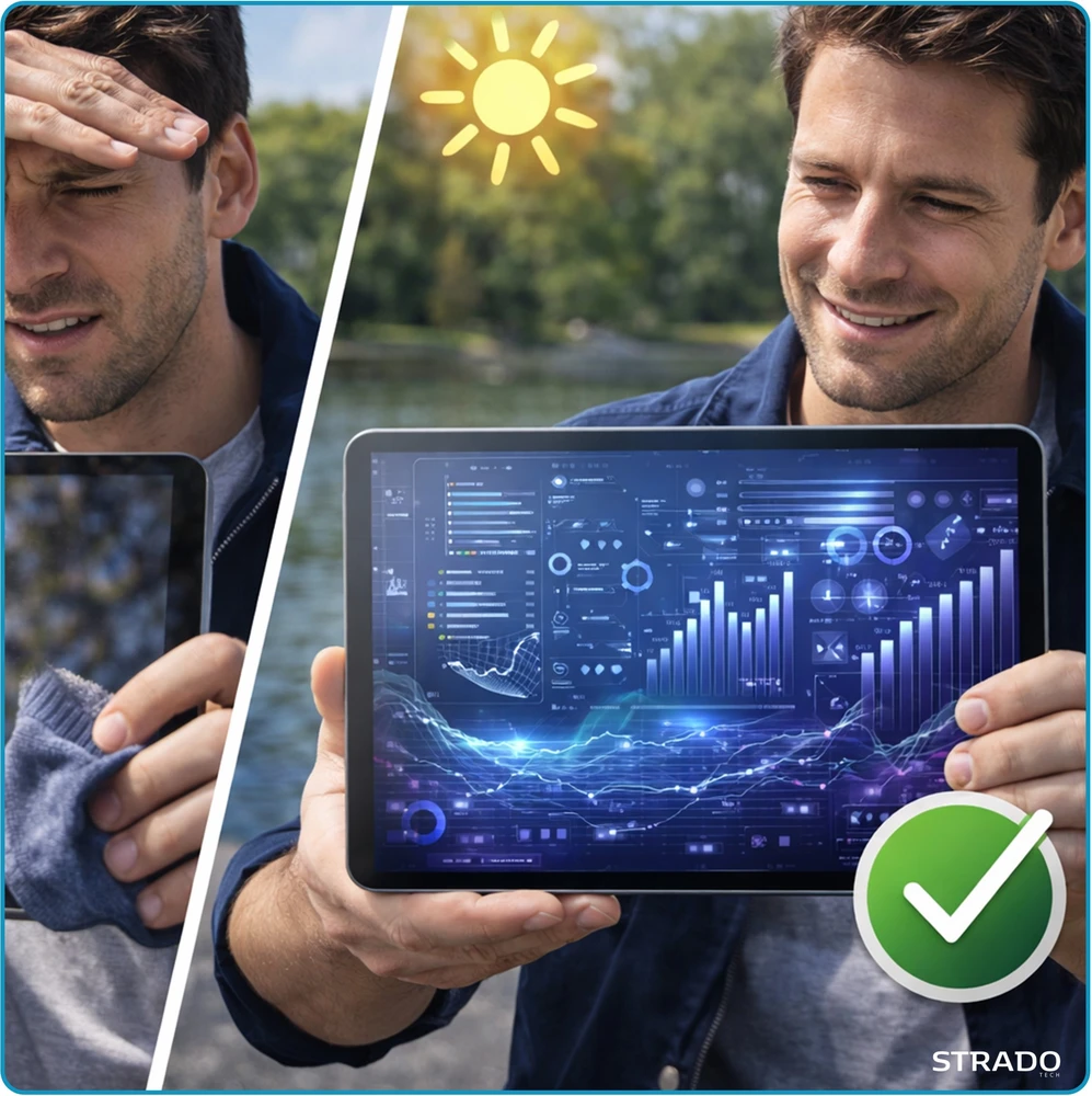 Strado-Tech Grūdintas matinis stiklas skirtas Lenovo Tab M11 K11 10.95 11 – ekrano apsauga 9H, visiškas padengimas
