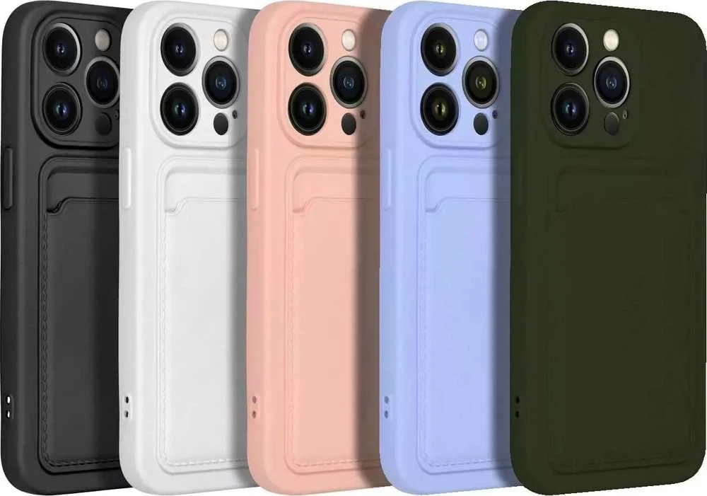 Forcell OEM dėklas CARD IPHONE 14 Pro Max žalias