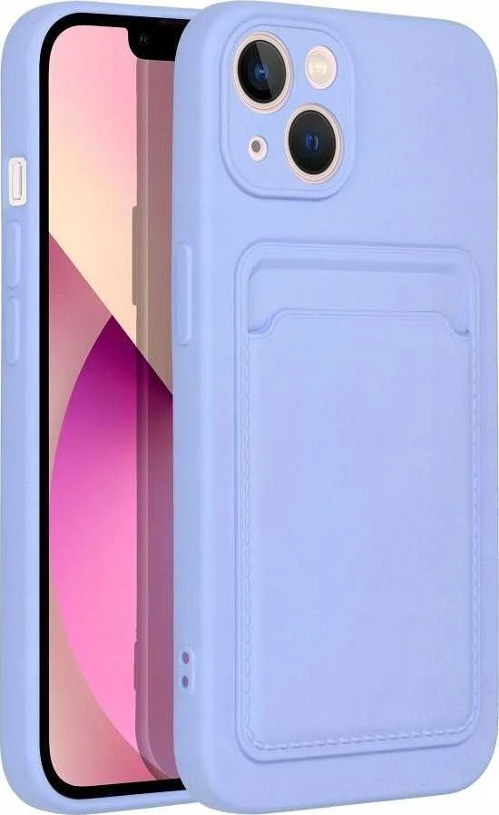 Forcell OEM dėklas iPhone 14 PRO kortelių dėklas violetinė