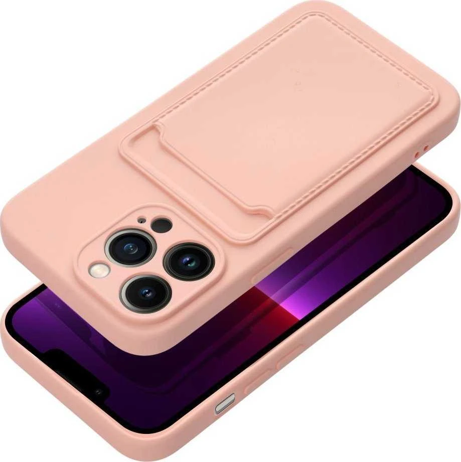 Forcell OEM dėklas, skirtas „iPhone 14 PRO“ kortelių dėklui, rožinis