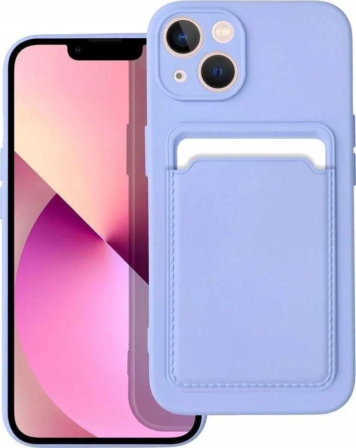 Forcell OEM dėklas iPhone 14 PRO kortelių dėklas violetinė