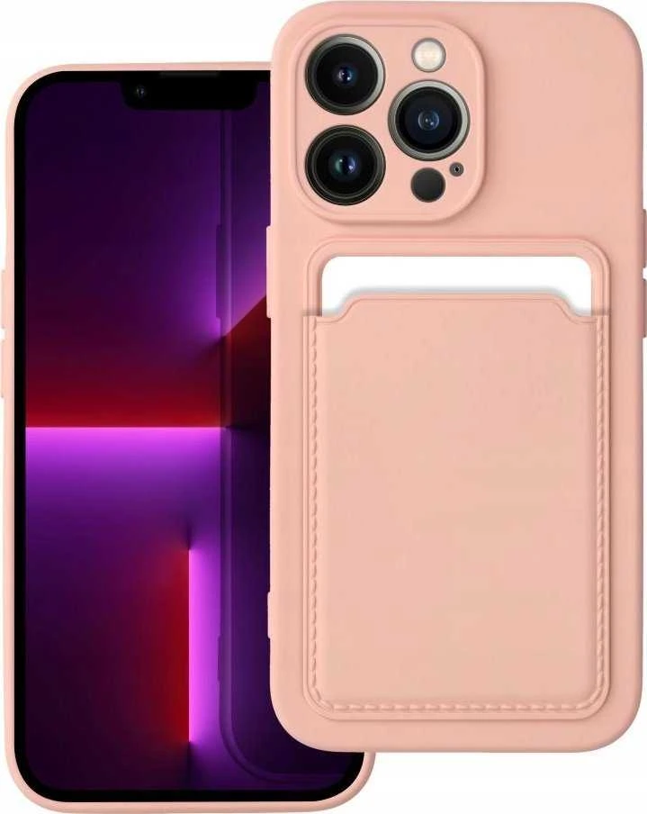 Forcell OEM dėklas, skirtas „iPhone 14 PRO“ kortelių dėklui, rožinis