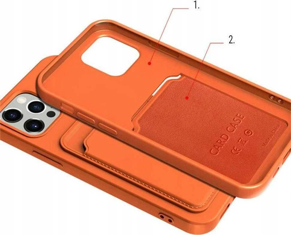 Forcell OEM dėklas, skirtas „iPhone 14 PRO“ kortelių dėklui, rožinis